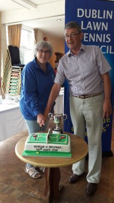Belfast v Dublin Duff Cup Fixture 70th Anniversary Cake